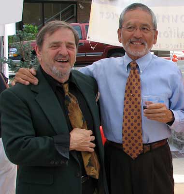 Bill Tsuji<br />with artist France Borka